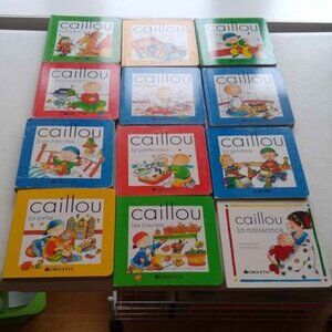 Caillou courses, sortie, naissance, soeur, garderie, pot, dragon, loup French